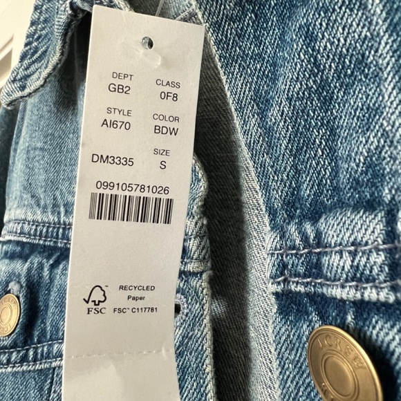J. Crew Women's Denim Jacket - Size Small - NWT - Picture 7 of 10